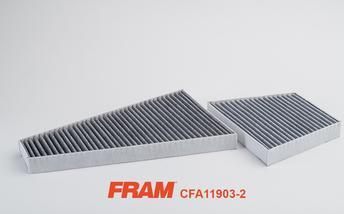 FRAM CFA11903-2 - Фильтр воздуха в салоне autodif.ru