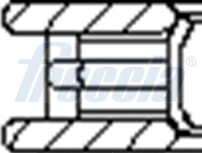 Freccia FR10-140200 - Комплект поршневых колец на 1 цилиндр DAEWOO STD d68.5 autodif.ru