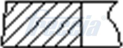 Freccia FR10-201900 - Комплект поршневых колец на 1 цилиндр FIAT STD d69.6 autodif.ru