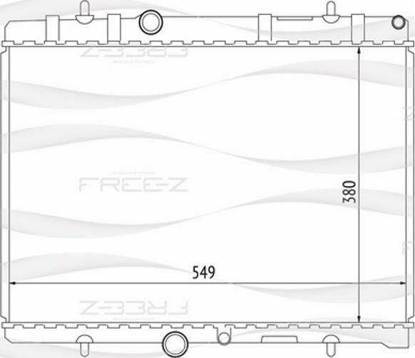 FREE-Z KK0176 - Радиатор, охлаждение двигателя autodif.ru