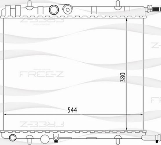 FREE-Z KK0173 - Радиатор, охлаждение двигателя autodif.ru