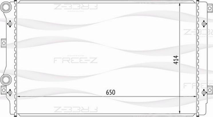 FREE-Z KK0209 - Радиатор, охлаждение двигателя autodif.ru
