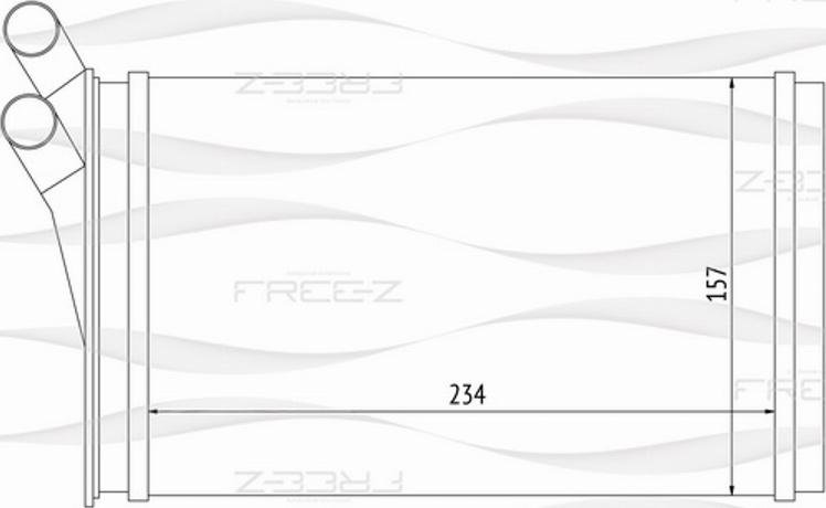 FREE-Z KW0244 - Теплообменник, отопление салона autodif.ru
