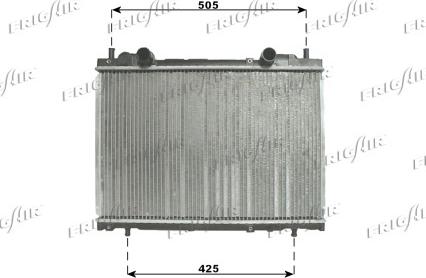 Frigair 0104.3085 - Радиатор, охлаждение двигателя autodif.ru