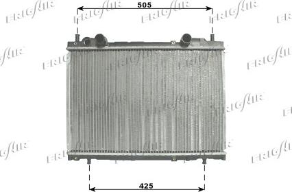 Frigair 0104.3086 - Радиатор, охлаждение двигателя autodif.ru