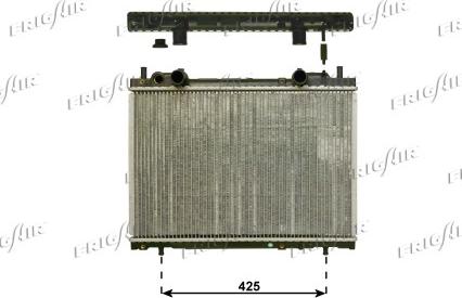 Frigair 0104.3087 - Радиатор, охлаждение двигателя autodif.ru