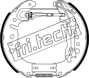 Fri.Tech. 16490 - Комплект тормозных колодок, барабанные autodif.ru