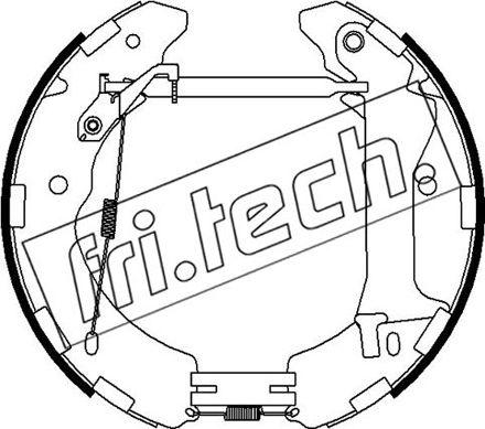 Fri.Tech. 16494 - Комплект тормозных колодок, барабанные autodif.ru