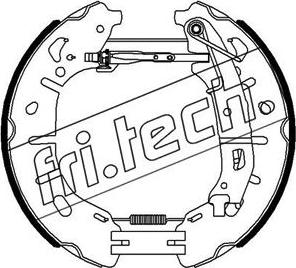 Fri.Tech. 16459 - Комплект тормозных колодок, барабанные autodif.ru