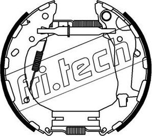 Fri.Tech. 16457 - Комплект тормозных колодок, барабанные autodif.ru