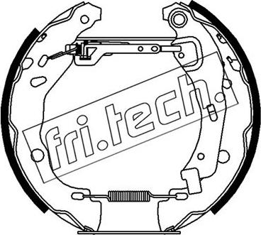Fri.Tech. 16486 - Комплект тормозных колодок, барабанные autodif.ru
