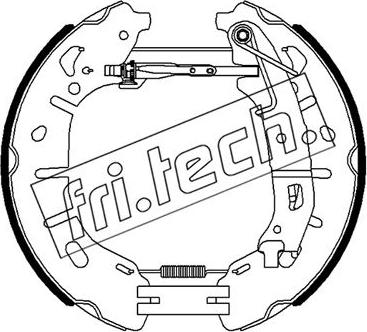 Fri.Tech. 16482 - Комплект тормозных колодок, барабанные autodif.ru