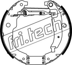 Fri.Tech. 16423 - Комплект тормозных колодок, барабанные autodif.ru