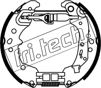 Fri.Tech. 16545 - Комплект тормозных колодок, барабанные autodif.ru