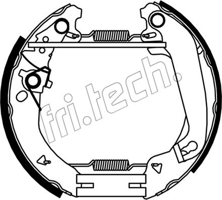 Fri.Tech. 16552 - Комплект тормозных колодок, барабанные autodif.ru