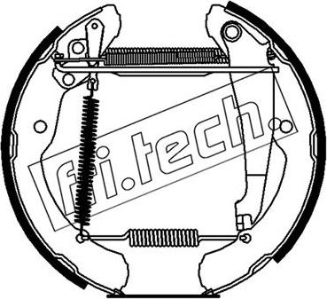 Fri.Tech. 16504 - Комплект тормозных колодок, барабанные autodif.ru