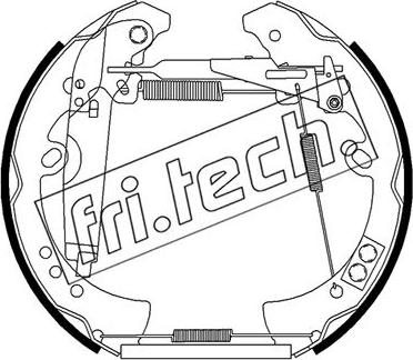 Fri.Tech. 16508 - Комплект тормозных колодок, барабанные autodif.ru