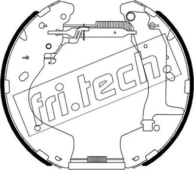 Fri.Tech. 16522 - Комплект тормозных колодок, барабанные autodif.ru