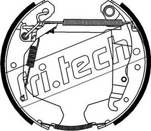 Fri.Tech. 16068 - Комплект тормозных колодок, барабанные autodif.ru