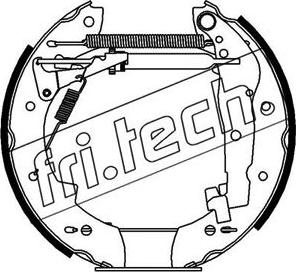 Fri.Tech. 16019 - Комплект тормозных колодок, барабанные autodif.ru