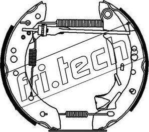 Fri.Tech. 16198 - Комплект тормозных колодок, барабанные autodif.ru