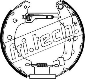 Fri.Tech. 16156 - Комплект тормозных колодок, барабанные autodif.ru