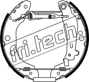 Fri.Tech. 16157 - Комплект тормозных колодок, барабанные autodif.ru