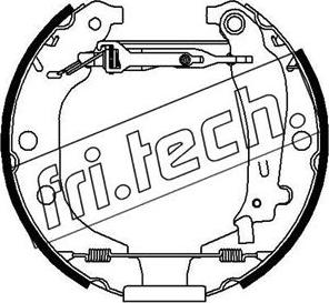 Fri.Tech. 16164 - Комплект тормозных колодок, барабанные autodif.ru