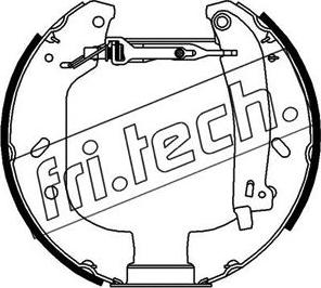 Fri.Tech. 16102 - Комплект тормозных колодок, барабанные autodif.ru