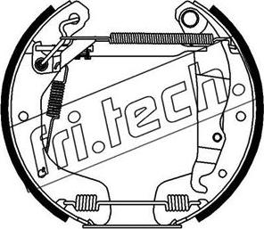 Fri.Tech. 16112 - Комплект тормозных колодок, барабанные autodif.ru