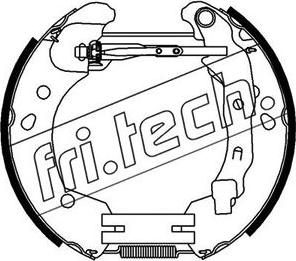 Fri.Tech. 16396 - Комплект тормозных колодок, барабанные autodif.ru