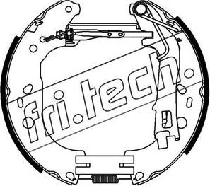 Fri.Tech. 16390 - Комплект тормозных колодок, барабанные autodif.ru
