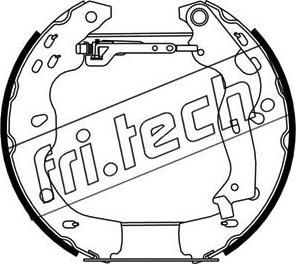 Fri.Tech. 16301 - Комплект тормозных колодок, барабанные autodif.ru