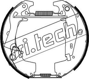 Fri.Tech. 16336 - Комплект тормозных колодок, барабанные autodif.ru