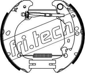 Fri.Tech. 16375 - Комплект тормозных колодок, барабанные autodif.ru