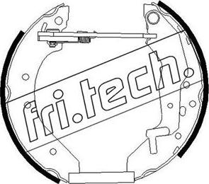 Fri.Tech. 16291 - Комплект тормозных колодок, барабанные autodif.ru