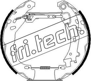 Fri.Tech. 16258 - Комплект тормозных колодок, барабанные autodif.ru