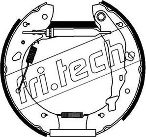 Fri.Tech. 16218 - Комплект тормозных колодок, барабанные autodif.ru