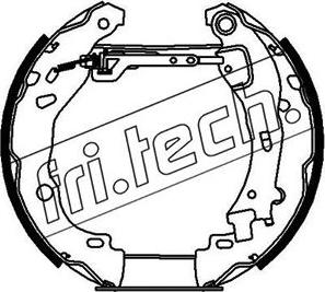 Fri.Tech. 16276 - Комплект тормозных колодок, барабанные autodif.ru