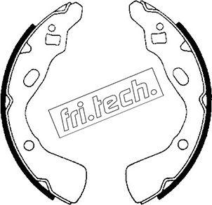 Fri.Tech. 1049.140 - Комплект тормозных колодок, барабанные autodif.ru