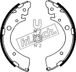 Fri.Tech. 1044.013 - Комплект тормозных колодок, барабанные autodif.ru