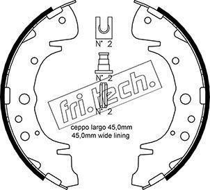 Fri.Tech. 1046.207 - Комплект тормозных колодок, барабанные autodif.ru