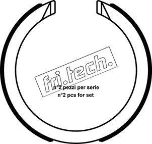 Fri.Tech. 1040.163 - Комплект тормозов, ручник, парковка autodif.ru