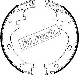 Fri.Tech. 1067.164 - Комплект тормозных колодок, барабанные autodif.ru