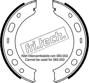 Fri.Tech. 1083.001 - Комплект тормозов, ручник, парковка autodif.ru