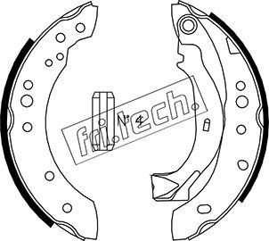 Fri.Tech. 1022.036 - Комплект тормозных колодок, барабанные autodif.ru