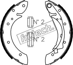 Fri.Tech. 1022.033 - Комплект тормозных колодок, барабанные autodif.ru