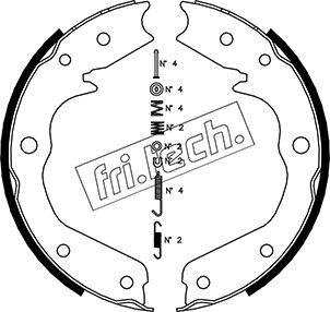 Fri.Tech. 1073.173K - Комплект тормозов, ручник, парковка autodif.ru