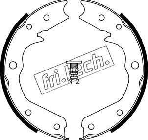 Fri.Tech. 1073.173 - Комплект тормозов, ручник, парковка autodif.ru