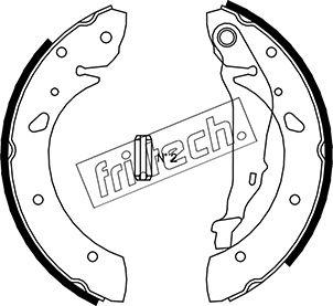 Fri.Tech. 1115.300 - Комплект тормозных колодок, барабанные autodif.ru